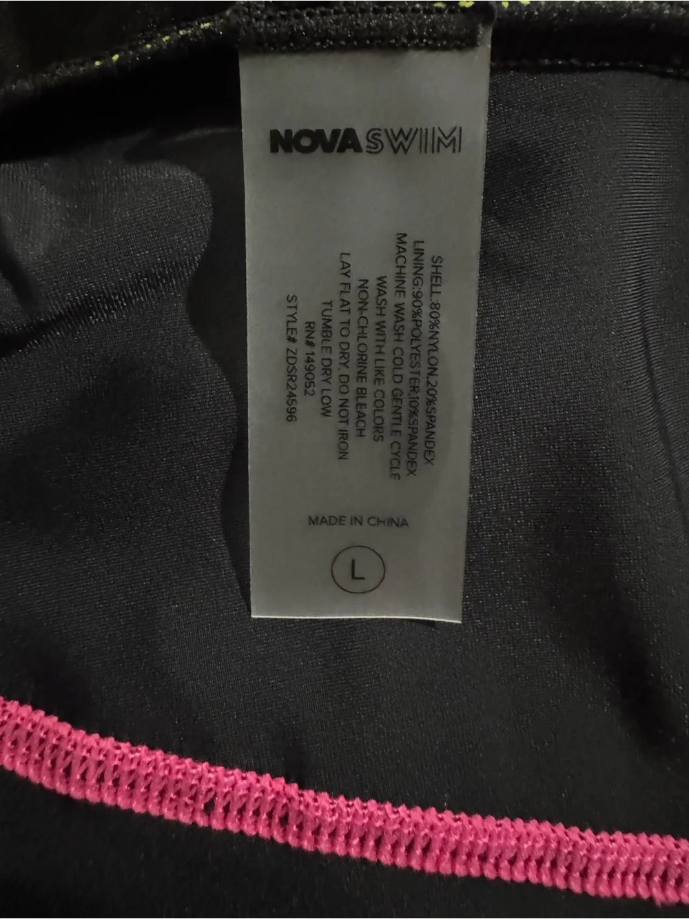 NWOT- Novaswim long sleeve jumpsuit.